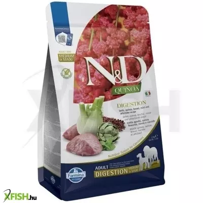 N&d quinoa dog digestion bárány & édeskömény adult medium & maxi 2,5kg