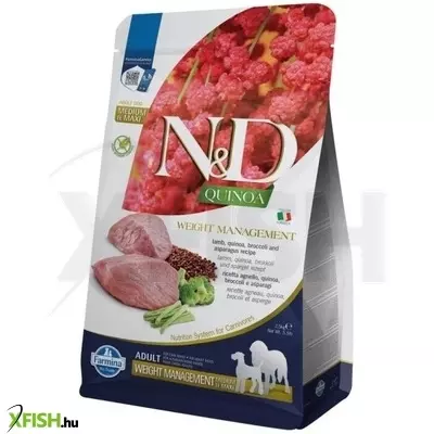 N&d quinoa dog weight management adult medium/large bárány 2,5kg