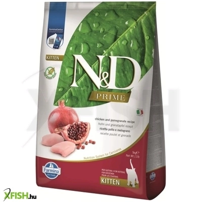 N D Prime Cat Kitten Száraztáp Csirke Gránátalma 5000g