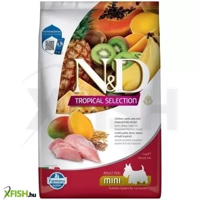 N&d tropical selection dog chicken adult mini 5kg