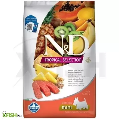 n&d tropical selection dog salmon adult mini 5kg
