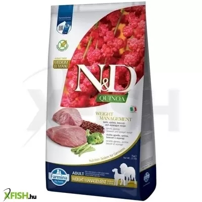 n&d quinoa dog weight management adult medium/large bárány 7kg