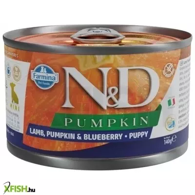 n&d dog pumpkin konzerv bárány & áfonya sütőtökkel puppy mini 140gr