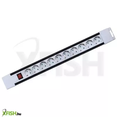 Home pnv 10k/wh hálózati elosztó, 2 m, h05vv-f 3g1,0 mm2 kábel, kapcsolós, ip20 kivitel, 10 aljzat gyermekvédelemmel, max. 3500w, fehér, felakasztható