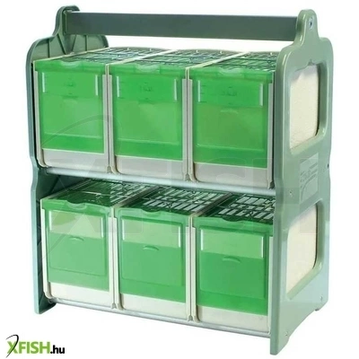 2gr madárszállító doboz készlet hordozóállvánnyal - 6db közepes dobozzal