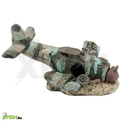 Kzm repülő roncs akvárium-terrárium dekoráció 8x4,5x4,5cm