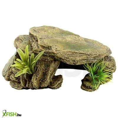 Kzm műszikla barlang akvárium-terrárium dekoráció 16x9,5x6,5cm
