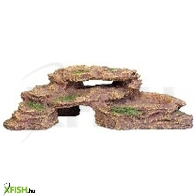 Kzm műszikla barlang akvárium-terrárium dekoráció 18,5x9,5x7cm