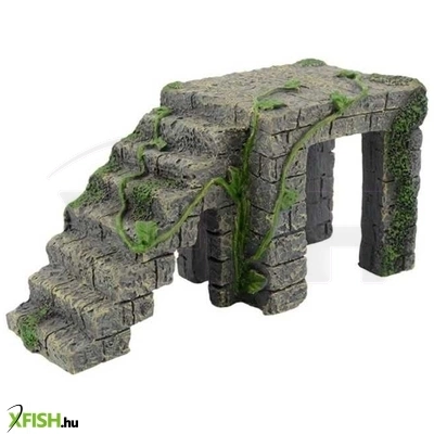 kzm lépcső akvárium-terrárium dekoráció, kilépő 16,5x8x8,5cm