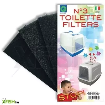 georplast aktívszenes légszűrő fedett macska toalettbe (3 db)