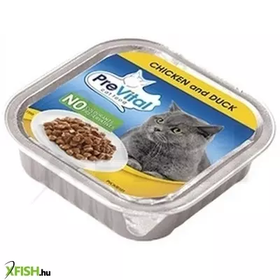 Prevital alutálka macska csirke-kacsa 100gr