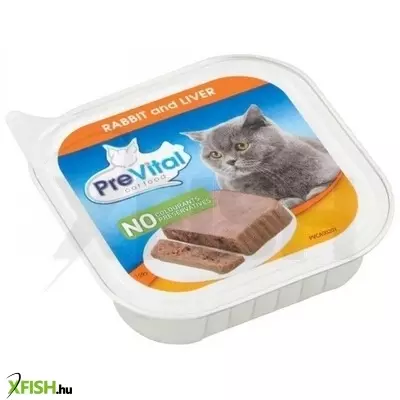 Prevital alutálka macska nyúl-máj 100gr
