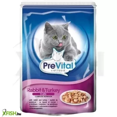 Prevital alutasak macska zselés pulyka-nyúl 100gr