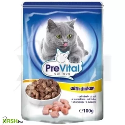 Prevital alutasakos macskaeledel szárnyas 100g