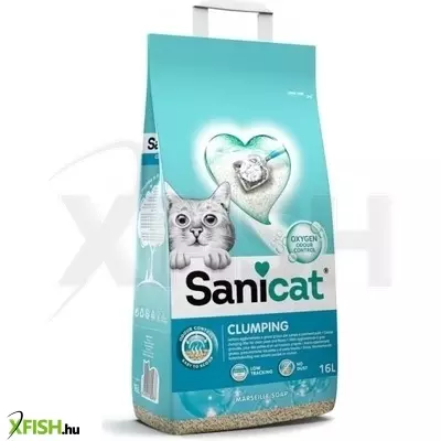 Sanicat macskaalom clumping marseille szappan csomósodó bentonit 16l