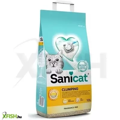 Sanicat macskaalom clumping white illatment csom bentonit 10l