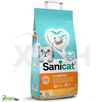 Sanicat macskaalom clumping vanília & mandarin csomósodó bentonit 8l