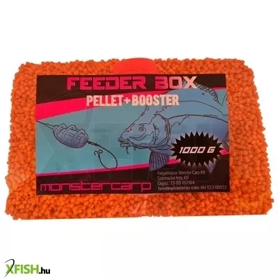 Monster Carp Feeder Box Method Pellet Strawberry Eper Pellet+Booster 1000G