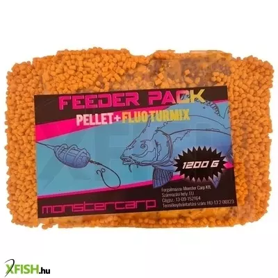 Monster Carp Feeder Box Method Pellet Garlic Fokhagyma Pellet+Turmix 1200G