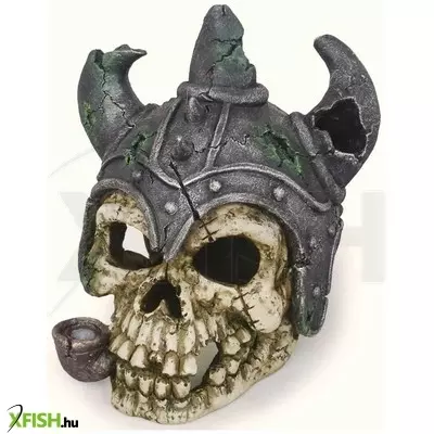 Stand top kalóz koponya akvárium dekoráció halvar - psk101 (13x13x15cm)