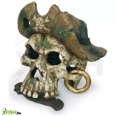 Stand top kalóz koponya akvárium dekoráció jack - psk105 (15x14x14cm)