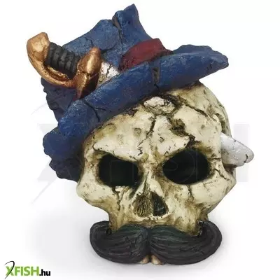 Stand top kalóz koponya akvárium dekoráció bill - psk202 (10x8x8cm)