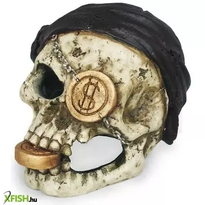 Stand top kalóz koponya akvárium dekoráció duke - psk204 (10x8x8cm)