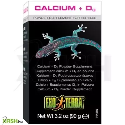 Exo terra calcium + d3 vitaminpor hüllőknek - 90 g