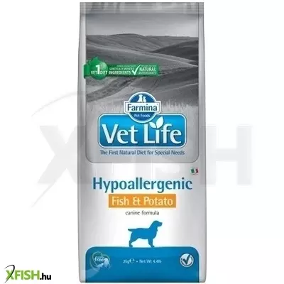 Vet life dog hipo fish & potato 2 kg