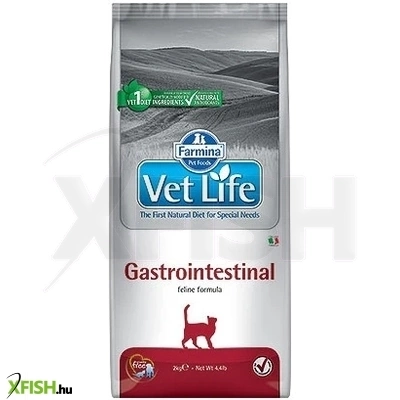Vet Life Natural Diet Cat Gastro Intestinal Gyógytáp Macskák Részére 2000g