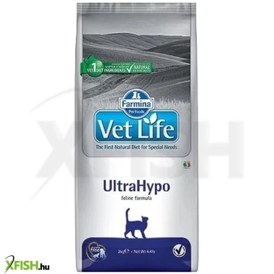 Vet Life Natural Diet Cat Ultrahypo Gyógytáp Macskák Részére 2000g