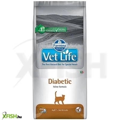 Vet Life Natural Diet Cat Diabetic Gyógytáp Macskák Részére 2000g