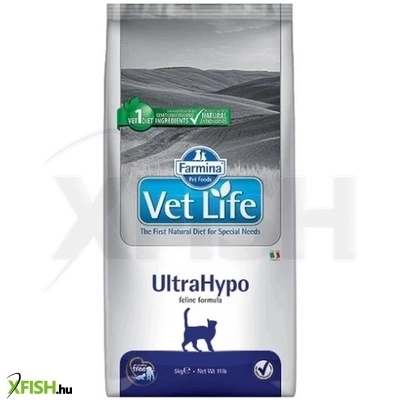 Vet Life Natural Diet Cat Ultrahypo Száraztáp Macskák Részére 10000g