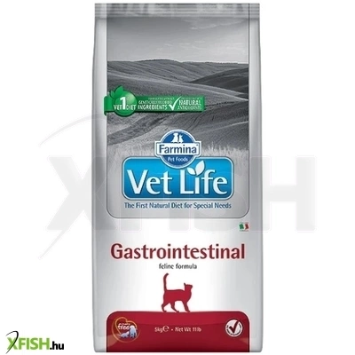 Vet Life Natural Diet Cat Gastrointestinal Gyógytáp Macskák Részére 10000g
