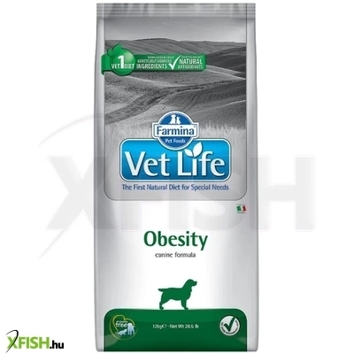Vet Life Natural Diet Dog Obesity Gyógytáp 12000g