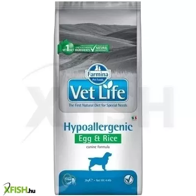Vet life natural diet dog hipo egg & rice 12kg