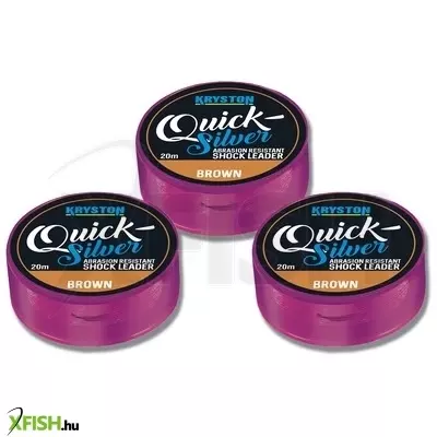 Kryston Quicksilver Shock Leader Pontyozó Előkezsinór 35Lbs 20M Barna