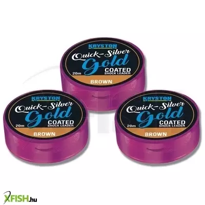 Kryston Quicksilver Shock Leader Pontyozó Előkezsinór 45Lbs 20M Barna