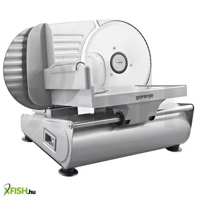 gorenje r506e szeletelőgép, 150 w, 19 cm pengeátmérő, rozsdamentes acél, max. 15 mm-es szeletvastagság