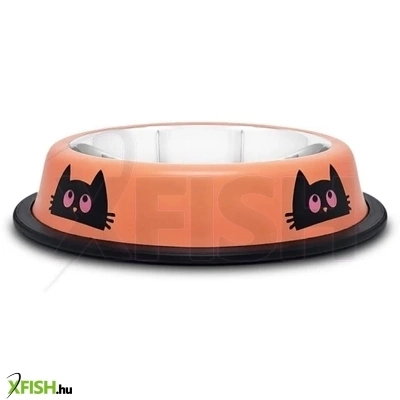 Raintech rozsdamentes etetőtál, színes, gumiperemes - felső 12,0cm/alsó 16,0cm, 0,22l (nincsen fent)