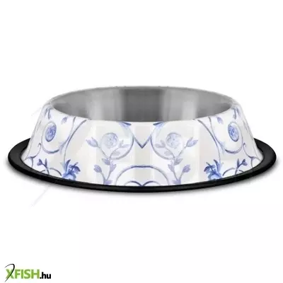 Raintech rozsdamentes etetőtál, mintás, gumiperemes -  felső 12,0cm/alsó 16,0cm, 0,22l