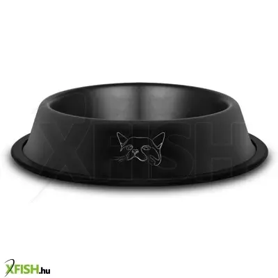 Raintech rozsdamentes tál, matt fekete gumiperemes - felső 12cm/alsó 16,0cm, 0,220l