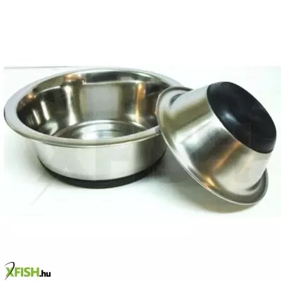 Raintech fém etető-, itatótál, gumitalppal 0,200l / 11,5cm