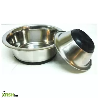 Raintech fém etető-, itatótál, gumitalppal 4,100l / 29,0cm