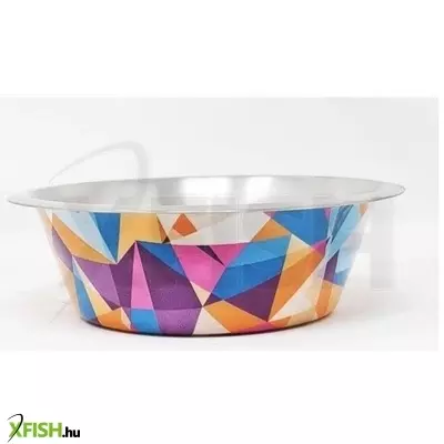 Raintech rozsdamentes itatótál, színes, mintás. méret 4,100l / o29,0cm