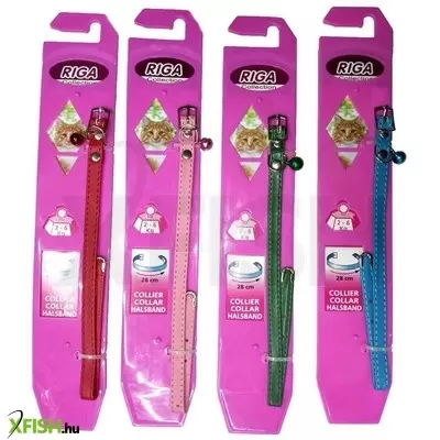Riga macska nyakörv csörgővel - promenade 28cm