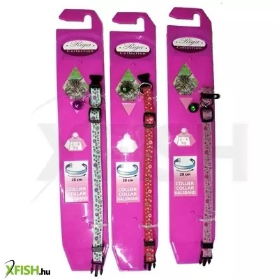 Riga macska nyakörv csörgővel - fantasy 28cm