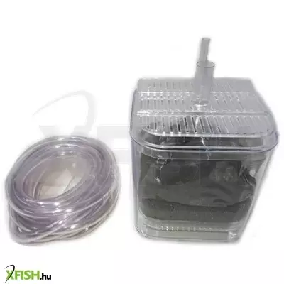 Riga akváriumi bio-szűrő faszén granulátummal, szűrőkőzettel, vattával és levegőcsővel (4)