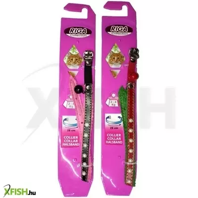 Riga macska nyakörv csörgővel 28cm