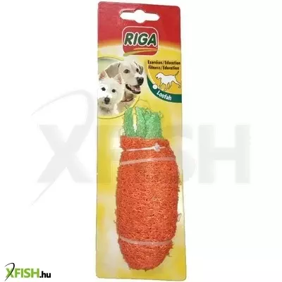 Riga kutyajáték - répa luffa rostból 12cm